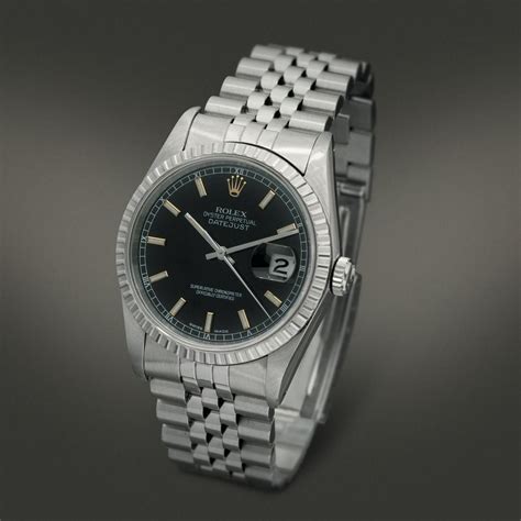 rolex datejust ref 16220 quadrante nero|rolex datejust 16220 review.